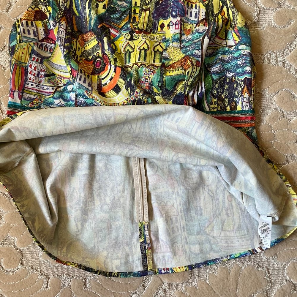 Weston Women's Large Peplum Sleeveless Multicolored Top - Picture 12 of 13